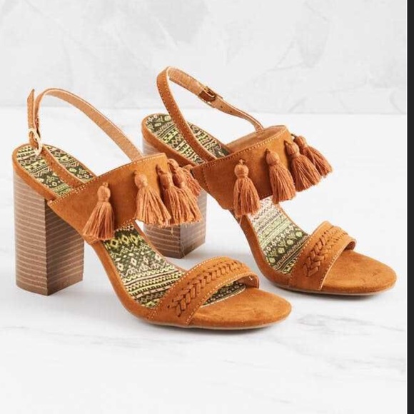 Shoes - Brown, Suede Like Heels